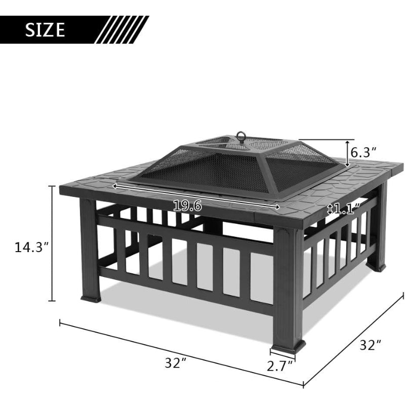 32" Wood Burning Fire Pit