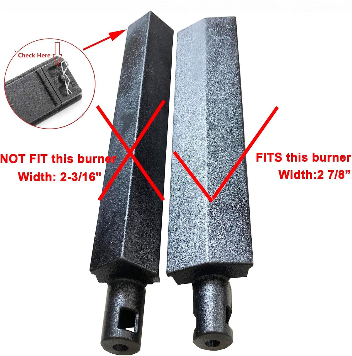 4 Pack 304 Stainless BBQ Grill Burners