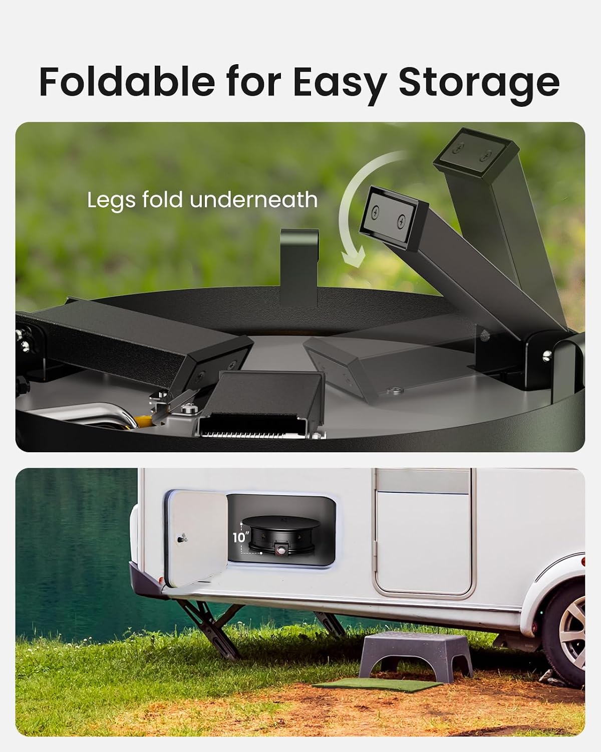 24" Portable Propane Fire Pit