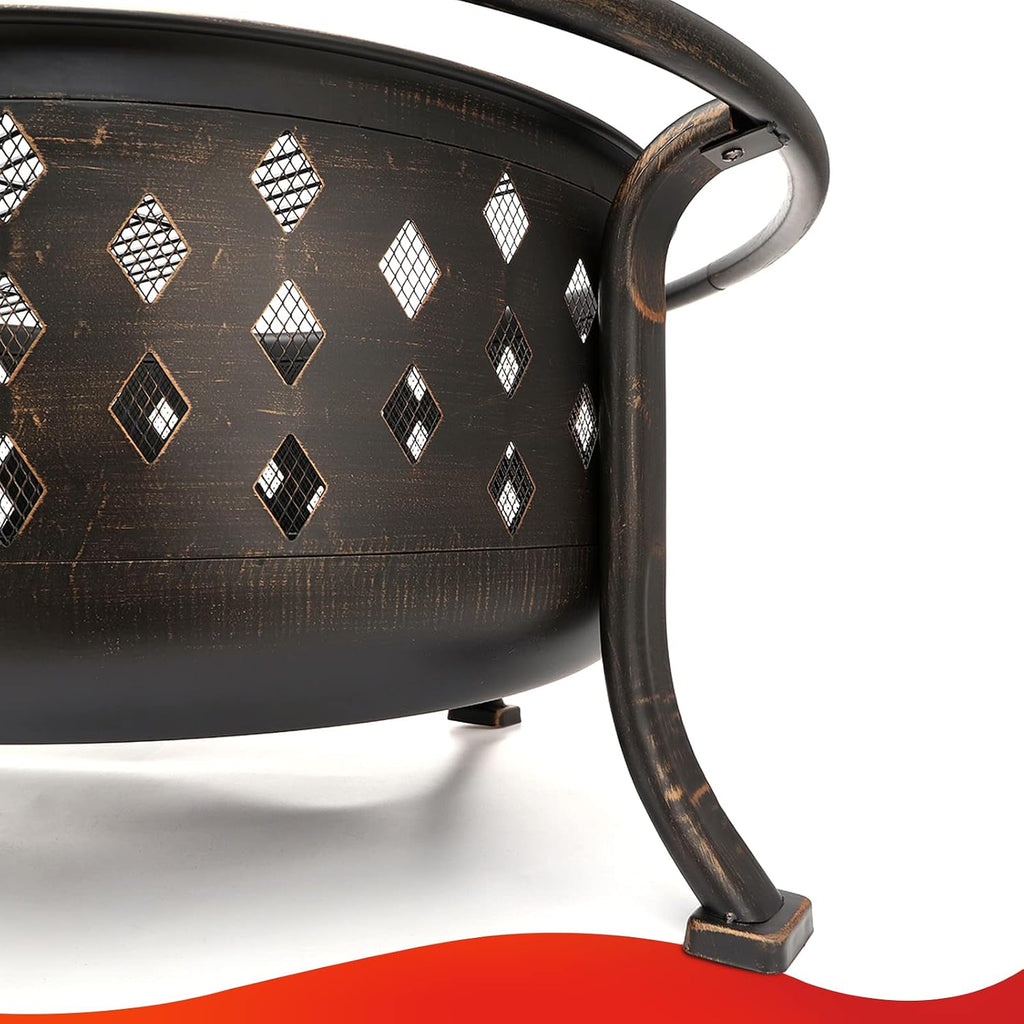 36" Bronze Crossweave Fire Pit