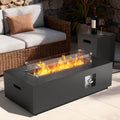 2-Piece 42" Rectangular Propane Fire Pit Table