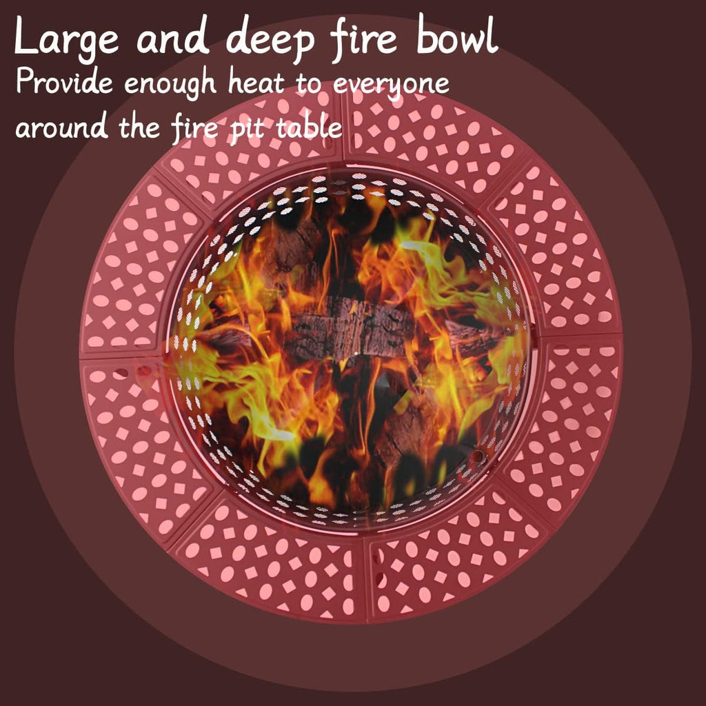 36" Wood Burning Fire Pit with 2 Grills