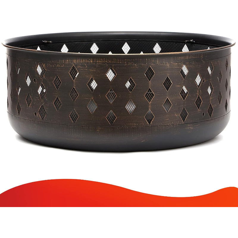 36" Bronze Crossweave Fire Pit