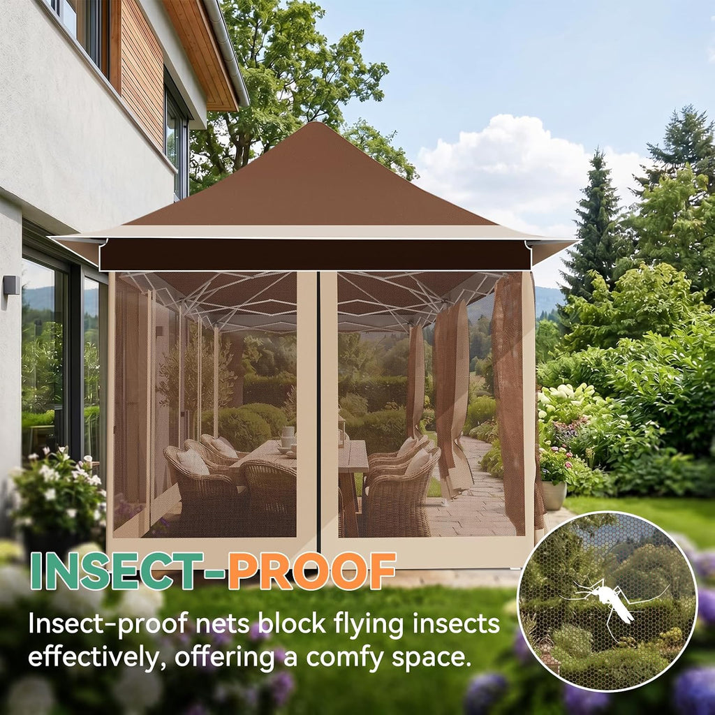 12'x20' Pop Up Screened Gazebo