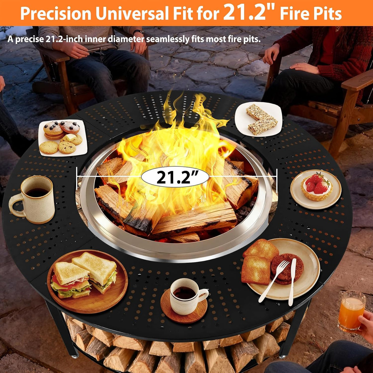 40" Fire Pit Surround Tabletop for Solo Stove Ranger