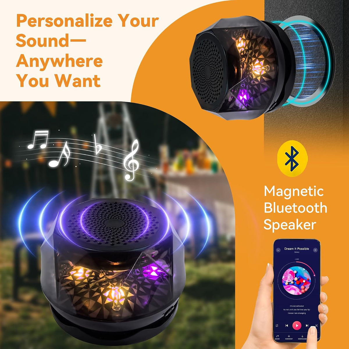 11'x13' Soft-Top Gazebo with LED & Bluetooth Speaker