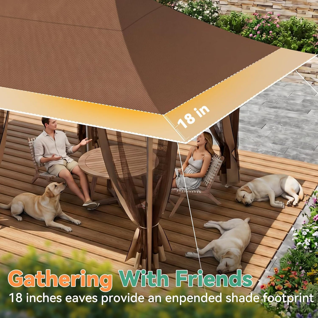 12'x20' Pop Up Screened Gazebo