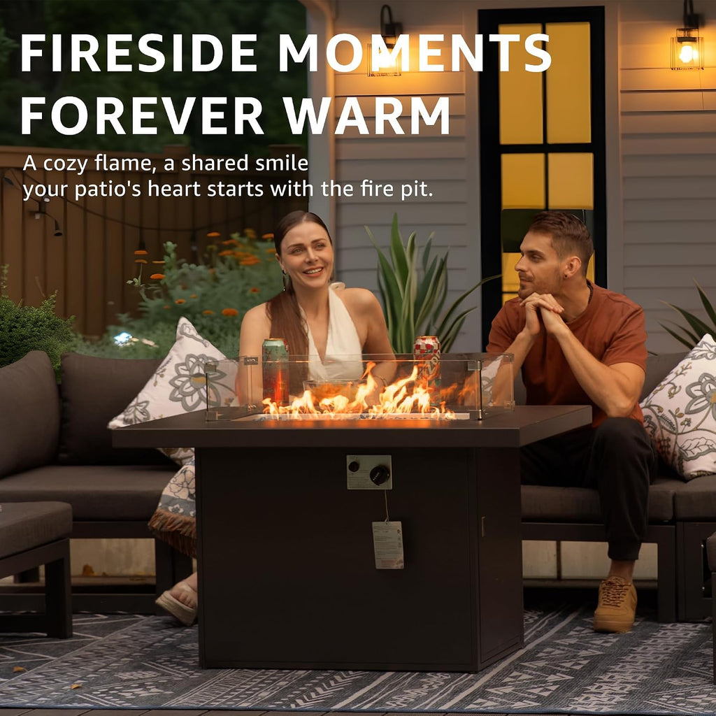 43" Aluminum Propane Fire Pit Table