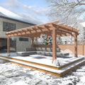 12x16 Cedar Wood Pergola