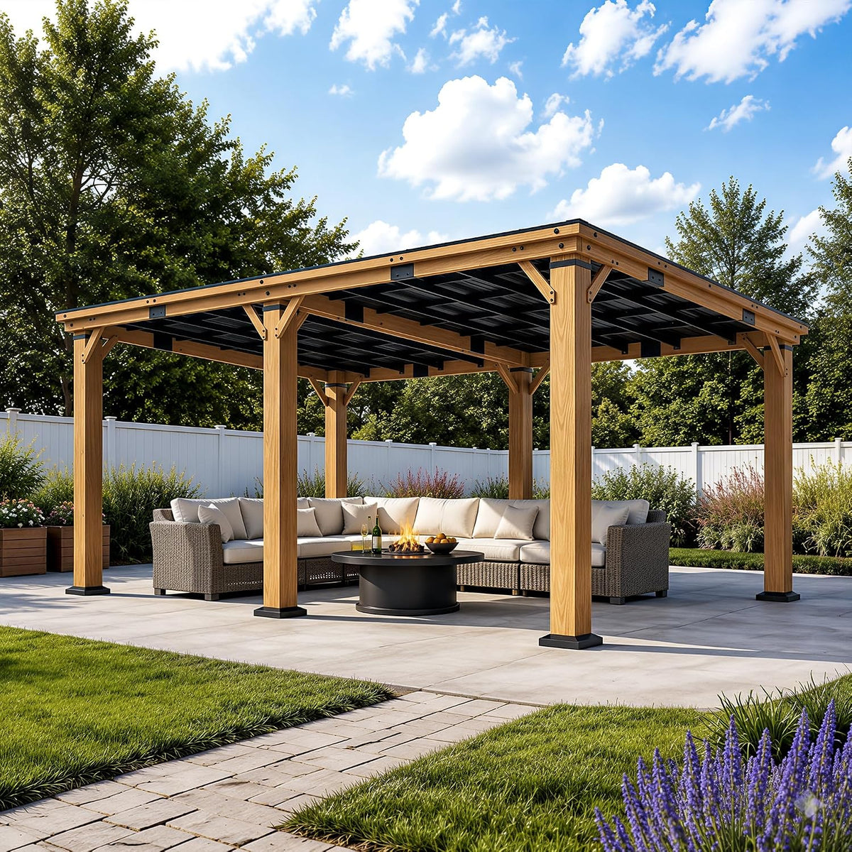 12x20 Cedar Wood Gazebo