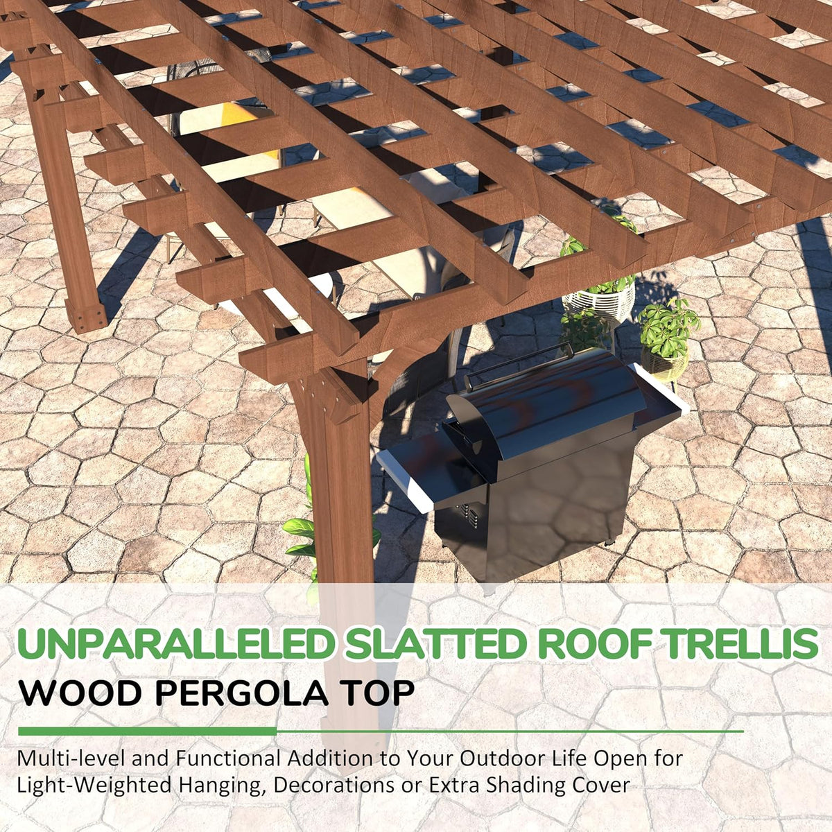 12x24 Cedar Wood Pergola