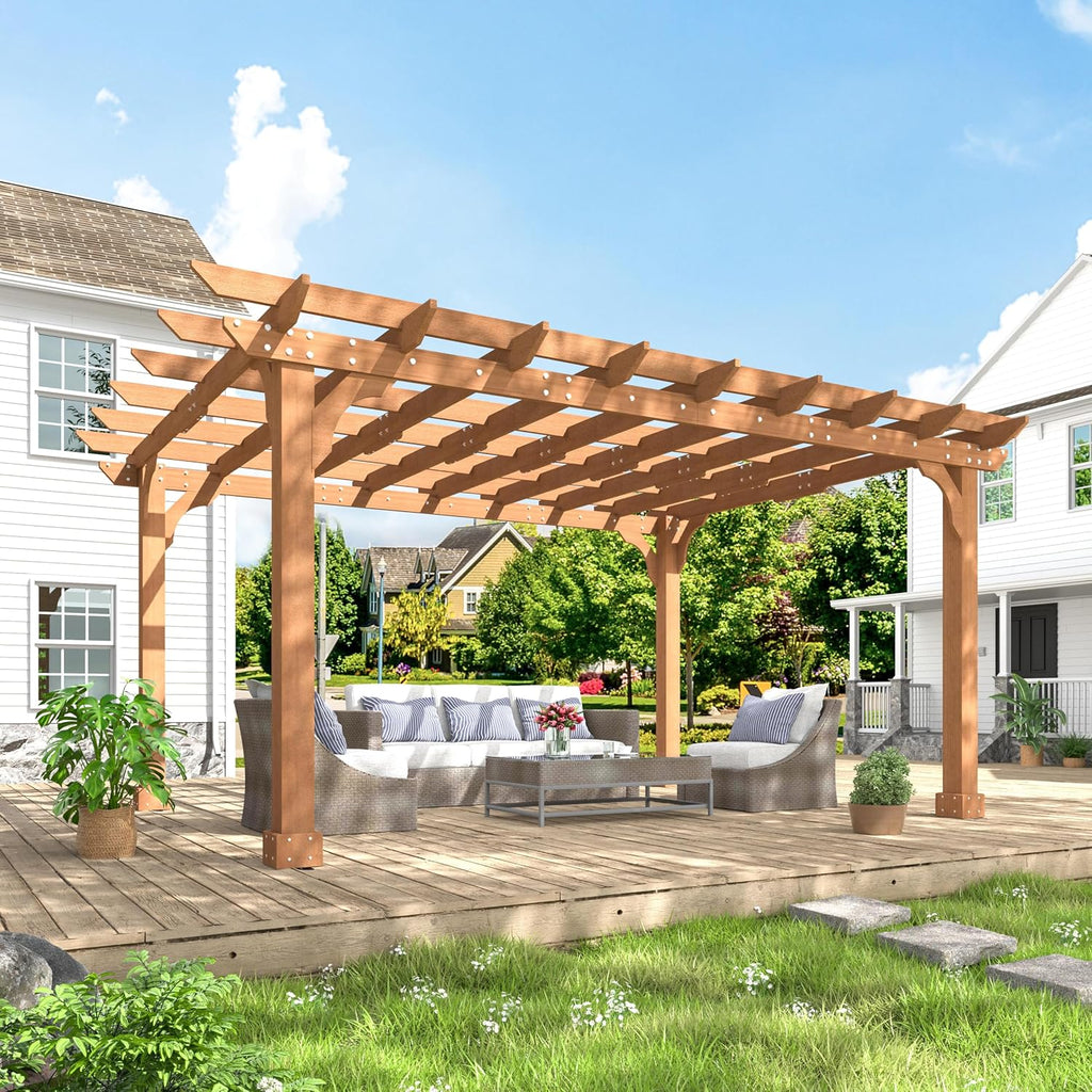 10x14 Cedar Wood Pergola