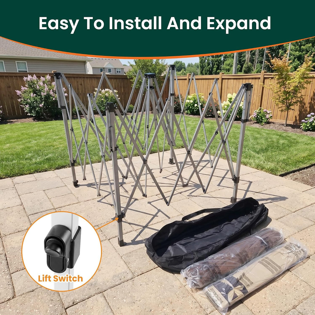 11'x11' Pop Up Gazebo with Double Vented Roof