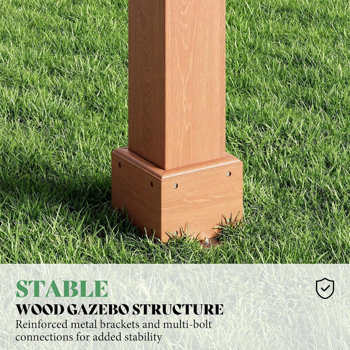 12x20FT Cedar Wood Pergola