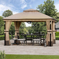 11'x13' Soft-Top Gazebo with LED & Bluetooth Speaker