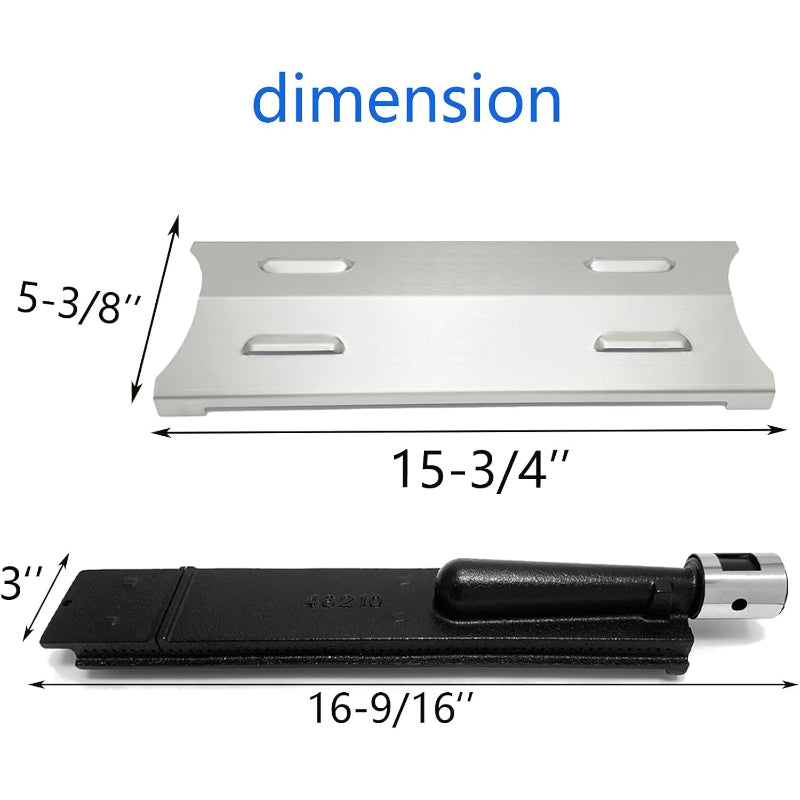4PC Stainless Heat Plates Grill Kit
