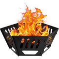 24-Inch Portable Fire Pit with Carry Bag|