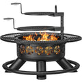 47" Large Fire Pit with 2 Grills